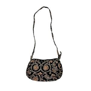 Vera Bradley Shoulder Bag Womens Small Brown Quilted Coffee Latte